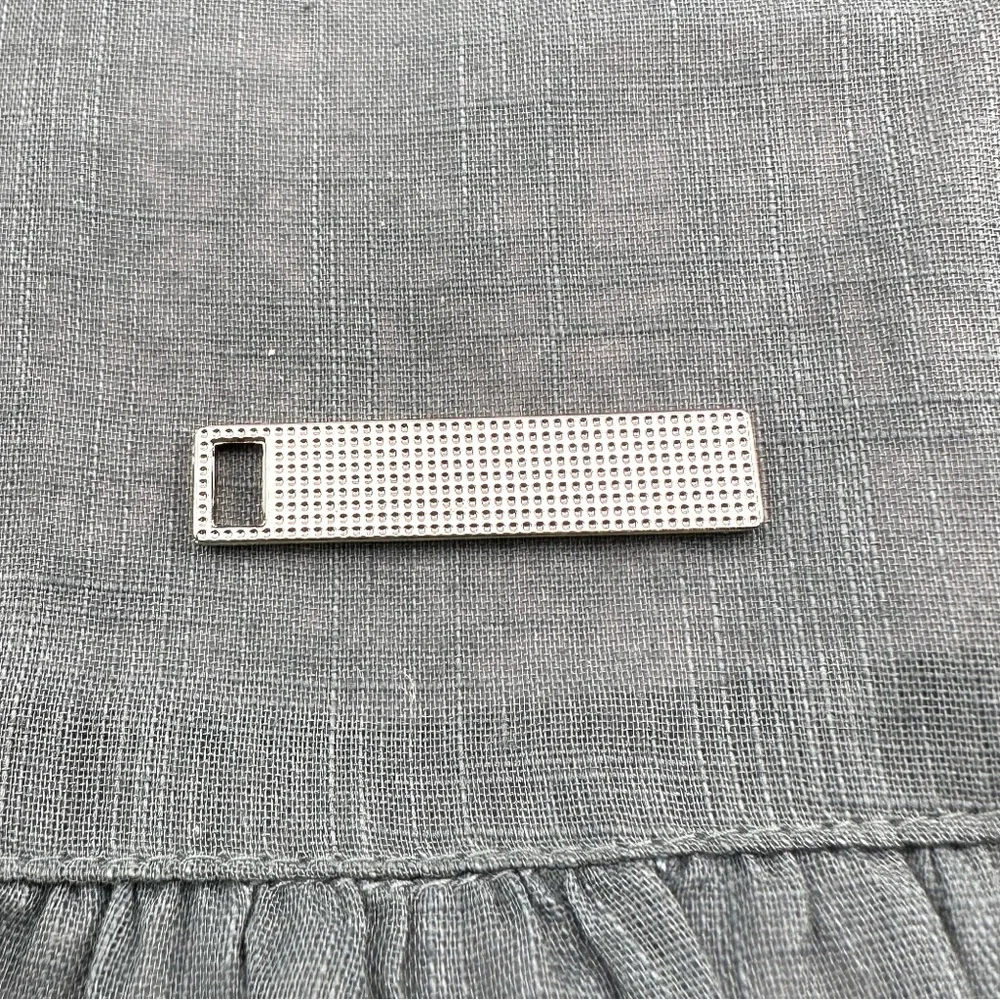 Prada charm w/bonus gift. AUTHENTIC White and silver.